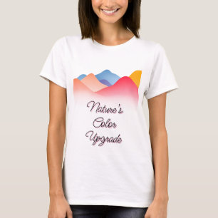 カラフル抽象芸術山水 Tシャツ