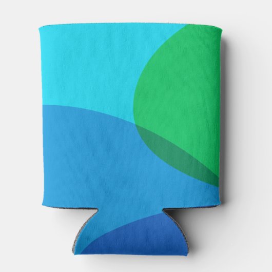 カラフル抽象芸術幾何カスタムブライダルシャワー 缶クーラー (裏面)