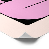 カラフル抽象芸術幾何モダン図形アート ポスター (角)