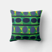 カラフル抽象芸術幾何モダン図形 クッション (裏面)