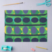 カラフル抽象芸術幾何モダン図形 薄葉紙 (クラフト)