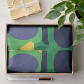 カラフル抽象芸術幾何モダン図形 薄葉紙 (ギフト)