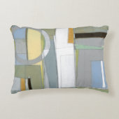 カラフル抽象芸術幾何学図形 アクセントクッション (正面)