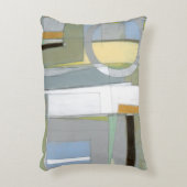 カラフル抽象芸術幾何学図形 アクセントクッション (正面(垂直))