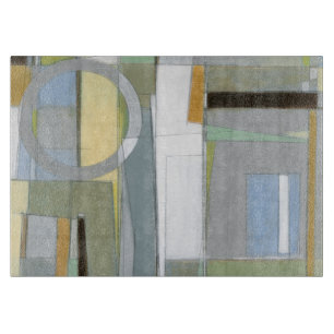 カラフル抽象芸術幾何学図形 カッティングボード