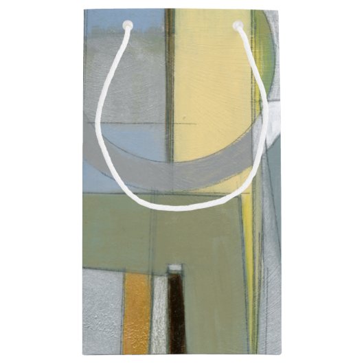 カラフル抽象芸術幾何学図形 スモールペーパーバッグ (裏面)