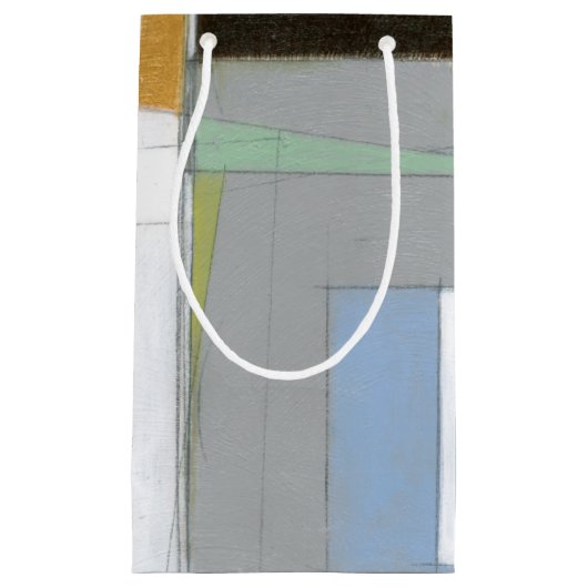 カラフル抽象芸術幾何学図形 スモールペーパーバッグ (正面)