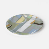 カラフル抽象芸術幾何学図形 ペーパープレート (アングル)