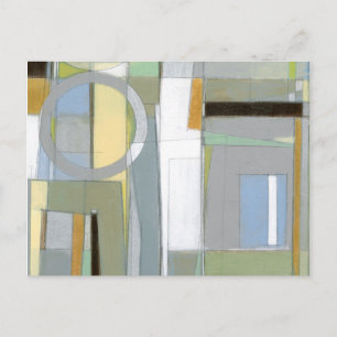 カラフル抽象芸術幾何学図形 ポストカード