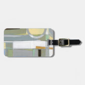 カラフル抽象芸術幾何学図形 ラゲッジタグ (正面横)