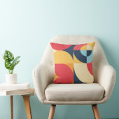 カラフル抽象芸術幾何学模様 クッション (椅子)