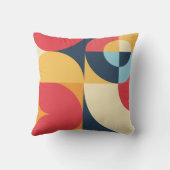 カラフル抽象芸術幾何学模様 クッション (裏面)