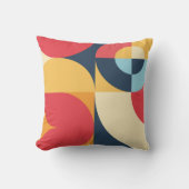 カラフル抽象芸術幾何学模様 クッション (正面)