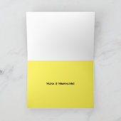 カラフル抽象芸術幾何学的ハッピーバースデーカード カード (内部)