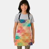 カラフル抽象芸術幾何学的パターン エプロン (インサイチュ)