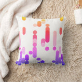 カラフル抽象芸術幾何学的パターン クッション (ブランケット)
