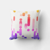 カラフル抽象芸術幾何学的パターン クッション (裏面)