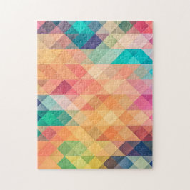 カラフル抽象芸術幾何学的パターン ジグソーパズル