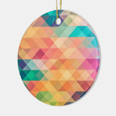 カラフル抽象芸術幾何学的パターン セラミックオーナメント (左)