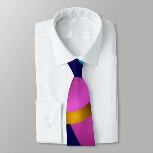 カラフル抽象芸術幾何学的パターン ネクタイ (タイ)