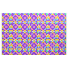 カラフル抽象芸術幾何学的パターン ファブリック