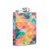 カラフル抽象芸術幾何学的パターン フラスク (右)