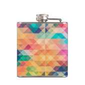 カラフル抽象芸術幾何学的パターン フラスク (裏面)