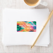 カラフル抽象芸術幾何学的パターン ラベル (インサイチュ)