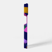 カラフル抽象芸術幾何学的パターン iPhoneケース (右側面)