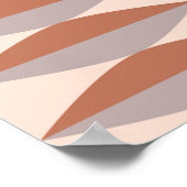 カラフル抽象芸術幾何学的形状モザイク背景 ポスター (角)