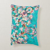 カラフル抽象芸術幾何学背景パターン アクセントクッション (裏面(縦))