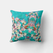 カラフル抽象芸術幾何学背景パターン クッション (裏面)