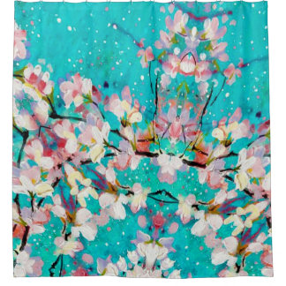 カラフル抽象芸術幾何学背景パターン シャワーカーテン