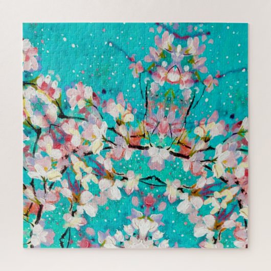 カラフル抽象芸術幾何学背景パターン ジグソーパズル (縦)