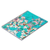 カラフル抽象芸術幾何学背景パターン ノートブック (左側)