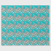 カラフル抽象芸術幾何学背景パターン ラッピングペーパー (フラット)