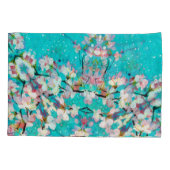 カラフル抽象芸術幾何学背景パターン 枕カバー (裏面)