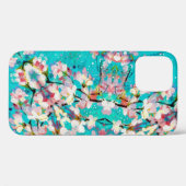 カラフル抽象芸術幾何学背景パターン Case-Mate iPhoneケース (裏面 (横))