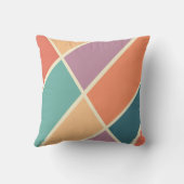 カラフル抽象芸術幾何形状デザイン クッション (裏面)