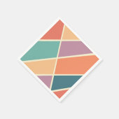 カラフル抽象芸術幾何形状デザイン スタンダードカクテルナプキン (角)