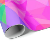 カラフル抽象芸術幾何形状プリズムパターン ラッピングペーパー (ロールコーナー)