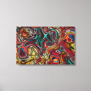 カラフル抽象芸術延伸キャンバスアートプリント キャンバスプリント