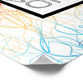 カラフル抽象芸術引用文ポスター良い雰囲気のみ ポスター (角)