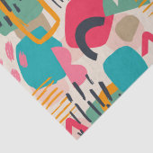 カラフル抽象芸術形グランジ状 薄葉紙 (詳細)