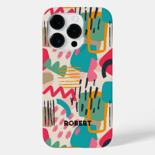 カラフル抽象芸術形グランジ状 Case-Mate iPhone 14 PROケース