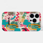 カラフル抽象芸術形グランジ状 Case-Mate iPhoneケース (裏面 (横))