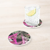 カラフル抽象芸術折り紙 コースター (側面)