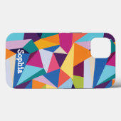 カラフル抽象芸術文字付きiPhoneケカスタムース Case-Mate iPhoneケース (裏面 (横))