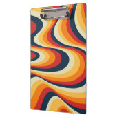 カラフル抽象芸術旋回デザイン クリップボード (左)