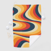 カラフル抽象芸術旋回デザイン ゴルフタオル (インサイチュ)